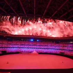 Tokija2020: Atklāšanas ceremonija. Foto: LOK/Ilmārs Znotiņš