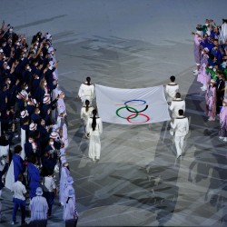 Tokija2020: Atklāšanas ceremonija. Foto: LOK/Ilmārs Znotiņš