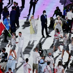 Tokija2020: Atklāšanas ceremonija. Foto: LOK/Ilmārs Znotiņš