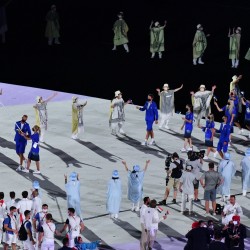 Tokija2020: Atklāšanas ceremonija. Foto: LOK/Ilmārs Znotiņš