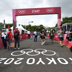 Tokija2020: Šosejas riteņbraukšana, Skujiņš, Neilands. Foto: LOK/Ilmārs Znotiņš