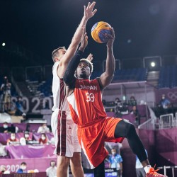 Tokija2020: Basketbols 3x3,_LAT-JPN. Foto: LOK/Mikus Kļaviņš