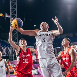 Tokija2020: Basketbols 3x3,_LAT-JPN. Foto: LOK/Mikus Kļaviņš