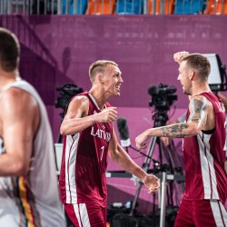 Tokija2020: Basketbols 3x3. Foto: LOK/ Mikus Kļaviņš