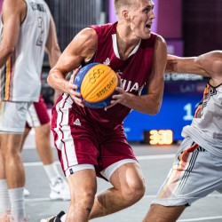 Tokija2020: Basketbols 3x3. Foto: LOK/ Mikus Kļaviņš