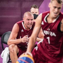 Tokija2020: Basketbols 3x3. Foto: LOK/ Mikus Kļaviņš