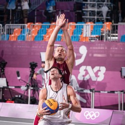 Tokija2020: Basketbols 3x3. Foto: LOK/ Mikus Kļaviņš