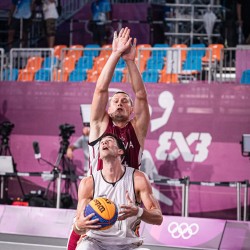 Tokija2020: Basketbols 3x3. Foto: LOK/ Mikus Kļaviņš