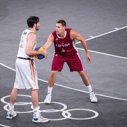 Tokija2020: Basketbols 3x3. Foto: LOK/ Mikus Kļaviņš