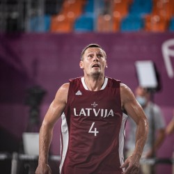 Tokija2020: Basketbols 3x3. Foto: LOK/ Mikus Kļaviņš