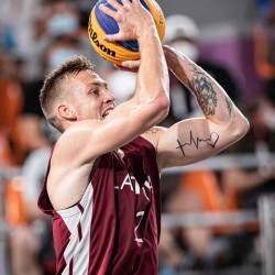 Tokija2020: Basketbols 3x3. Foto: LOK/ Mikus Kļaviņš