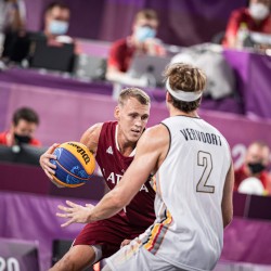 Tokija2020: Basketbols 3x3. Foto: LOK/ Mikus Kļaviņš