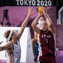 Tokija2020: Basketbols 3x3. Foto: LOK/ Mikus Kļaviņš