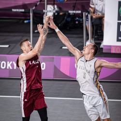 Tokija2020: Basketbols 3x3. Foto: LOK/ Mikus Kļaviņš