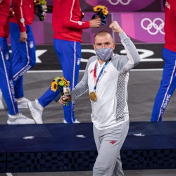 Tokija2020: Basketbols 3x3. Foto: LOK/ Mikus Kļaviņš