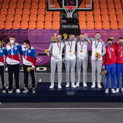 Tokija2020: Basketbols 3x3. Foto: LOK/ Mikus Kļaviņš