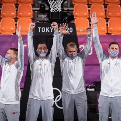 Tokija2020: Basketbols 3x3. Foto: LOK/ Mikus Kļaviņš