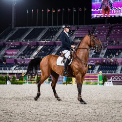 Tokija2020: Jāšanas sports (Neretnieks un zirgs Valour). Foto: LOK/ Mikus Kļaviņš