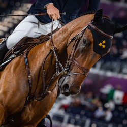 Tokija2020: Jāšanas sports (Neretnieks un zirgs Valour). Foto: LOK/ Mikus Kļaviņš