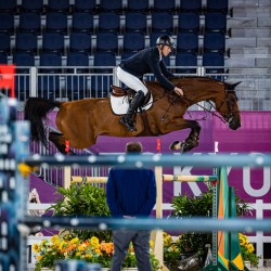 Tokija2020: Jāšanas sports (Neretnieks un zirgs Valour). Foto: LOK/ Mikus Kļaviņš