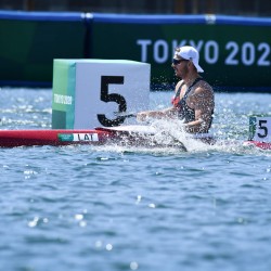 Tokija2020: Smaiļošana (Akmens). Foto: LOK/ Ilmārs Znotiņš