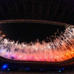 Tokija2020: Noslēguma ceremonija. Foto: LOK/ Ilmārs Znotiņš