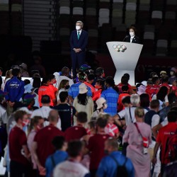 Tokija2020: Noslēguma ceremonija. Foto: LOK/ Ilmārs Znotiņš