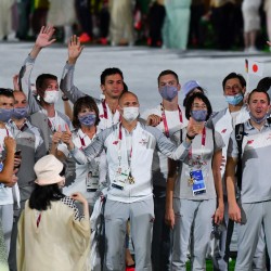 Tokija2020: Noslēguma ceremonija. Foto: LOK/ Ilmārs Znotiņš