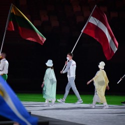 Tokija2020: Noslēguma ceremonija. Foto: LOK/ Ilmārs Znotiņš