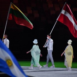 Tokija2020: Noslēguma ceremonija. Foto: LOK/ Ilmārs Znotiņš