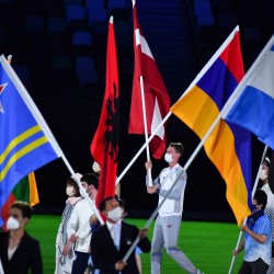 Tokija2020: Noslēguma ceremonija. Foto: LOK/ Ilmārs Znotiņš