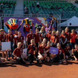 "Sporto visa klase" atlases sacensības nometnei "Personības akadēmija", foto: LOK/ Jana Leite