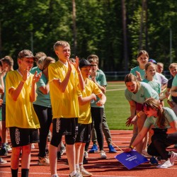 "Sporto visa klase" atlases sacensības nometnei "Personības akadēmija", foto: LOK/ Raivo Sarelainens